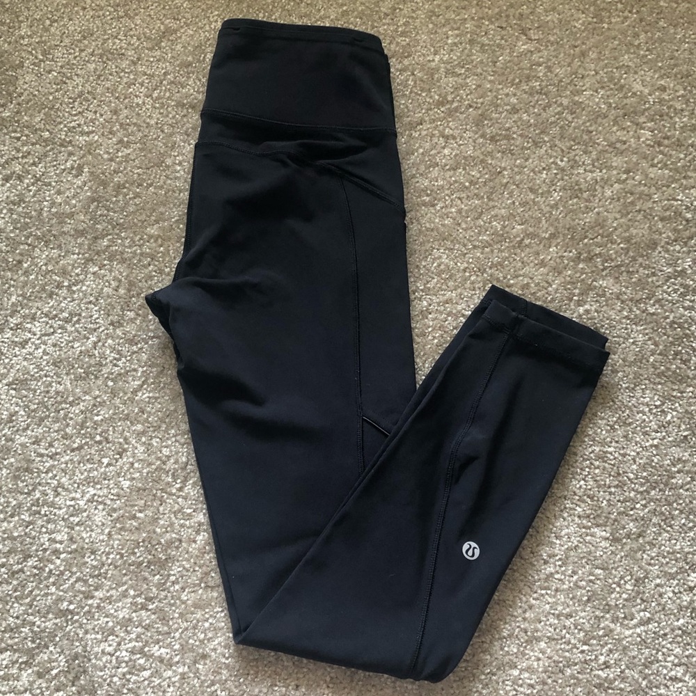 Lululemon workout/running black leggings tights